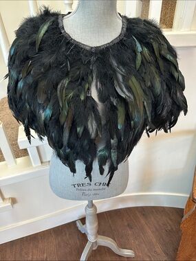 Nwt. . 100% genuine dyed feather jacket/shacket